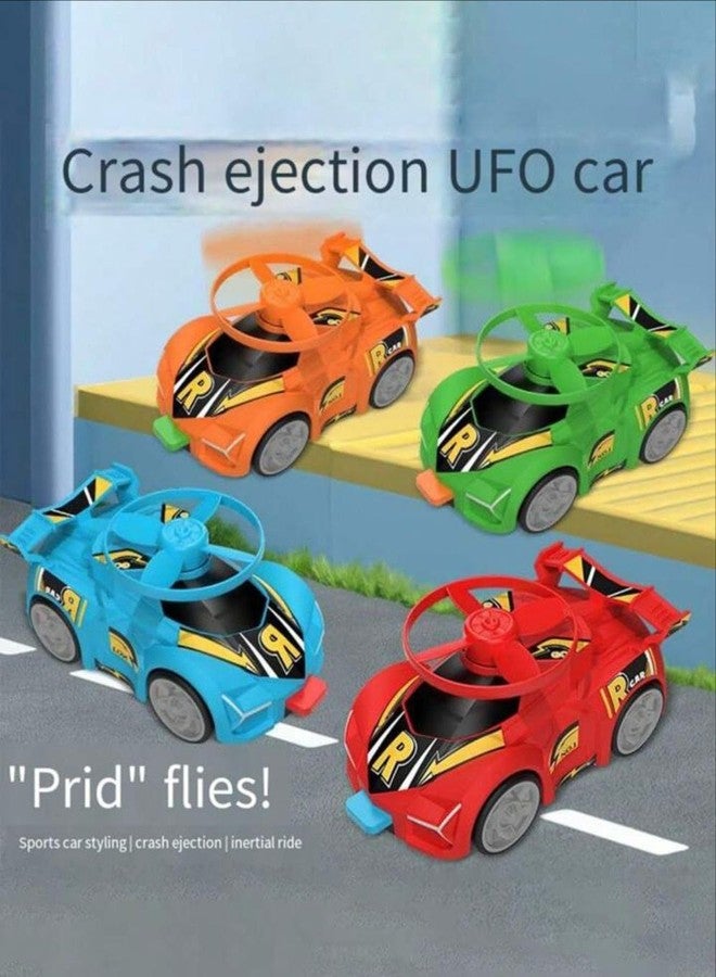 Samip Catapult Ejection Ejection A UFO Cars Gift Pack Cars Toys for 1-10 Year Old Kids - Push and Go Catapult Galaxy Car Launcher for Fun Family Toys (Multicolor) (Catapult_Red) - Image 3